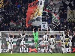 Los futbolistas de la Juventus celebran la victoria. (Foto: Getty)