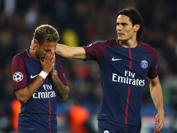 Nach Elfer-Streit: Cavani (l.) hat sich mit Neymar versöhnt