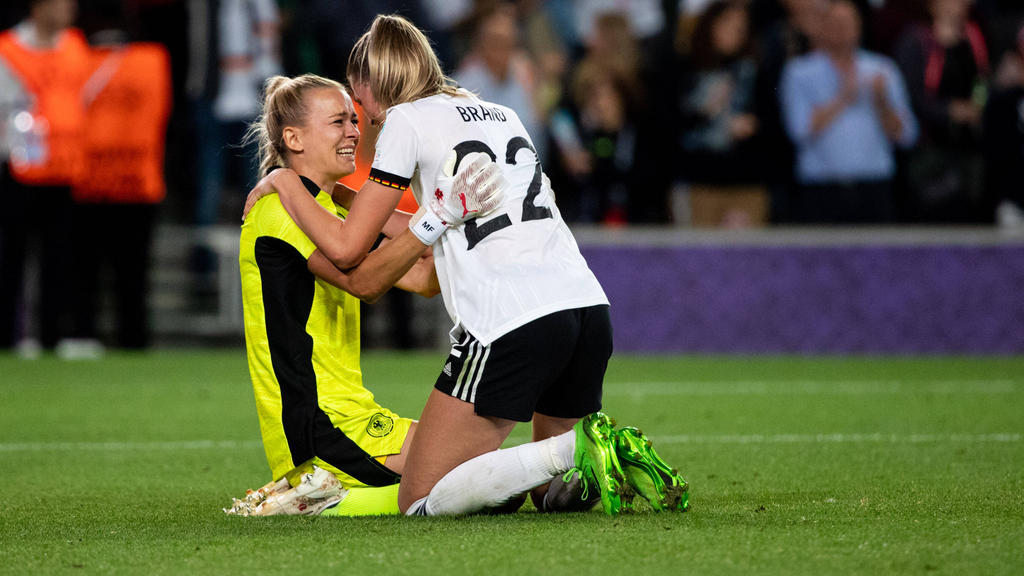Bei den DFB-Frauen war die Freude nach dem Einzug ins EM-Finale groß