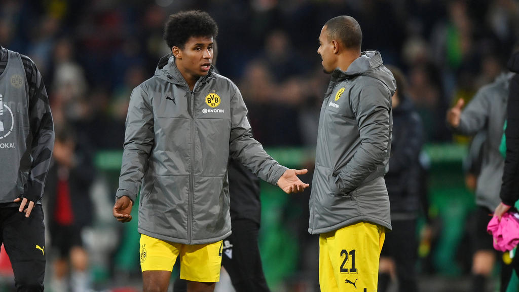 Karim Adeyemi (l.) und Donyell Malen konnten beim BVB bislang nur selten überzeugen