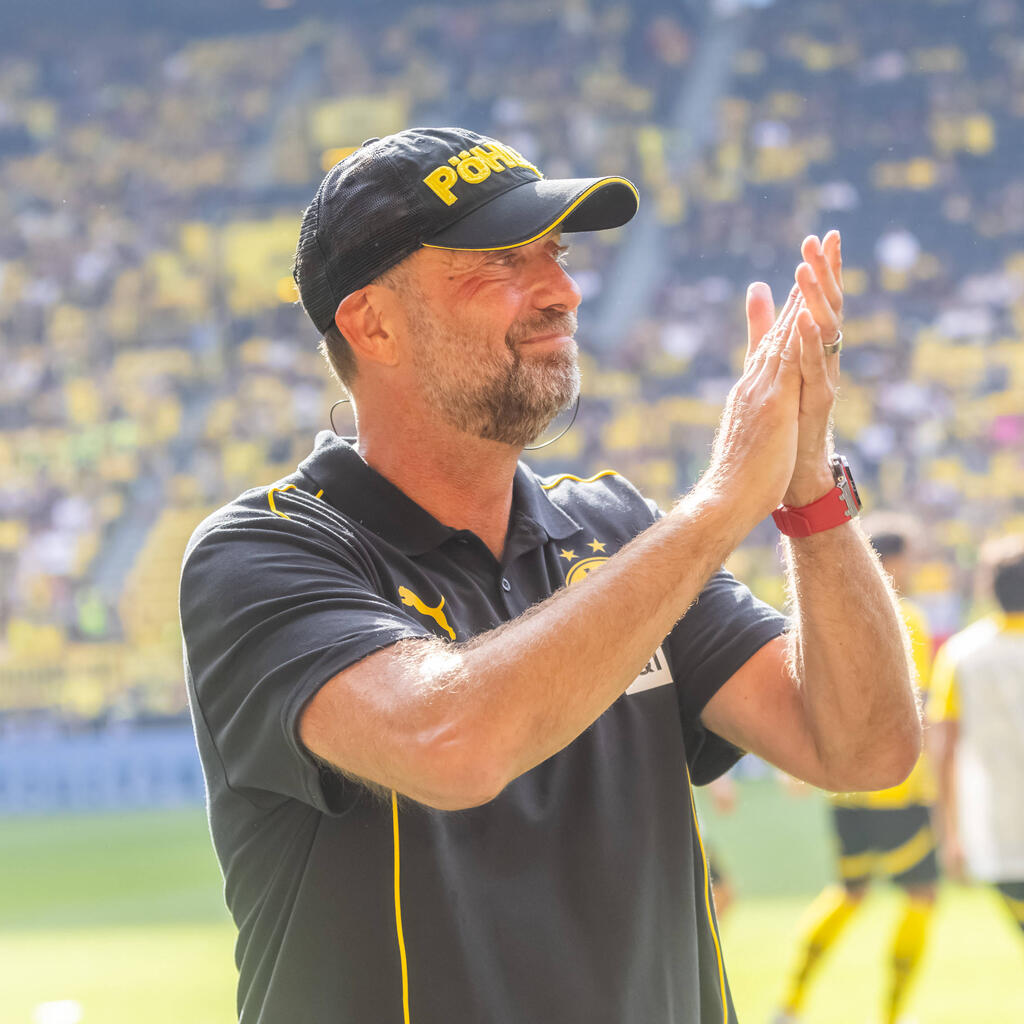 Klopp back in Dortmund