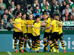 Borussia Dortmund feiert einen Auswärtssieg in Bremen