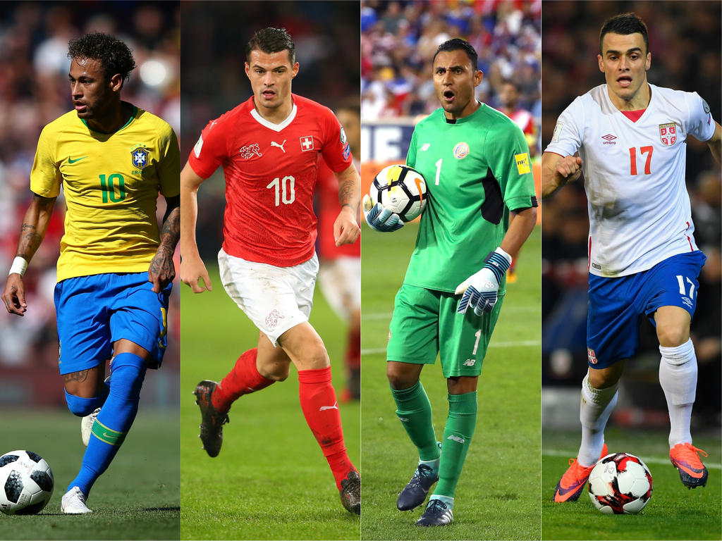 Die Gruppe E bei dieser WM besteht aus Brasilien, der Schweiz, Costa Rica und Serbien
