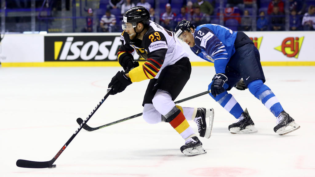 Leon Draisaitl (l.) markierte die entscheidenden Treffer für Deutschland Leon Draisaitl (l.) markierte die entscheidenden Treffer für Deutschland
