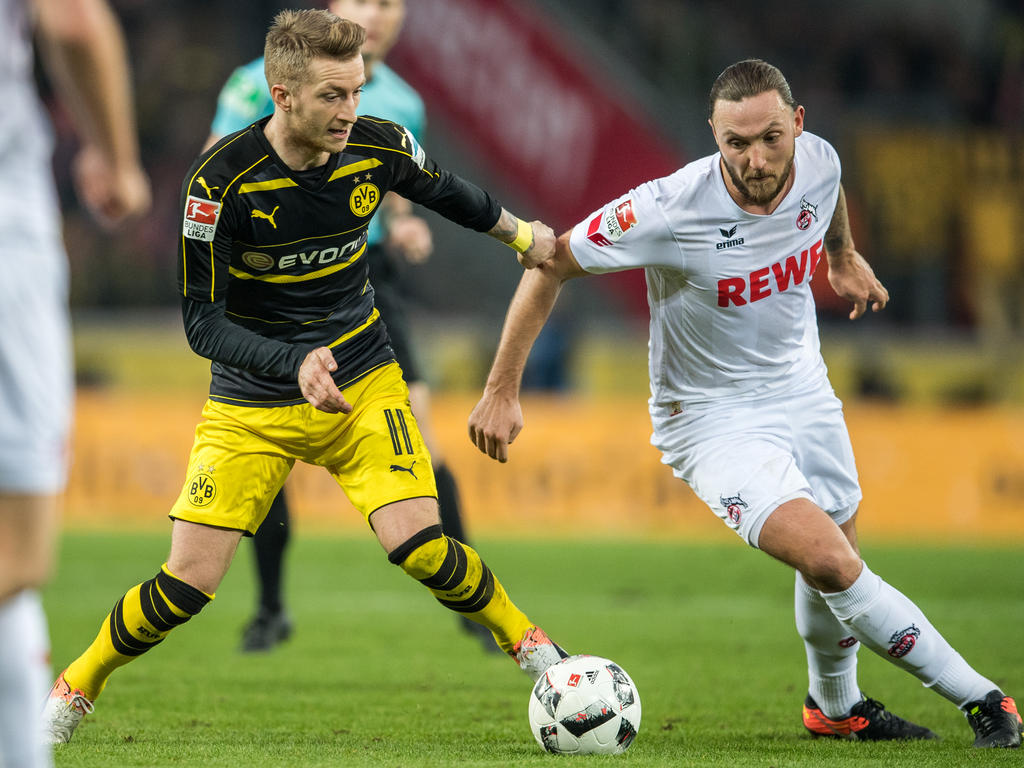 Marco Reus (l.) bewahrte den BVB vor einer Niederlage in Köln