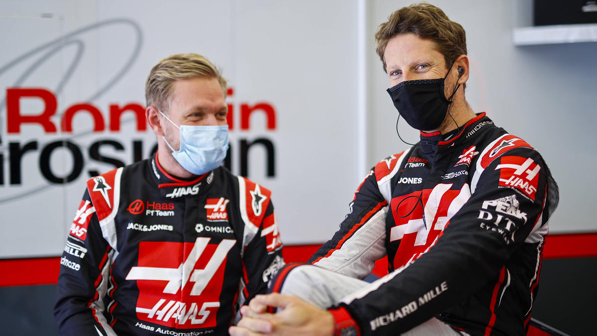 Eiserne Reserve bei Haas: Kevin Magnussen und Romain Grosjean Eiserne Reserve bei Haas: Kevin Magnussen und Romain Grosjean