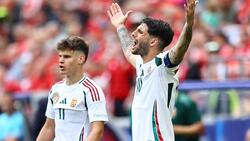 Verzweiflung: Dominik Szoboszlai und den Ungarn gelang gegen die Schweiz so gut wie nichts