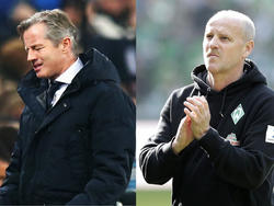 Verwirrung um Schalkes Trainerposten: Bleibt Jens Keller (l.) oder kommt Thomas Schaaf? 