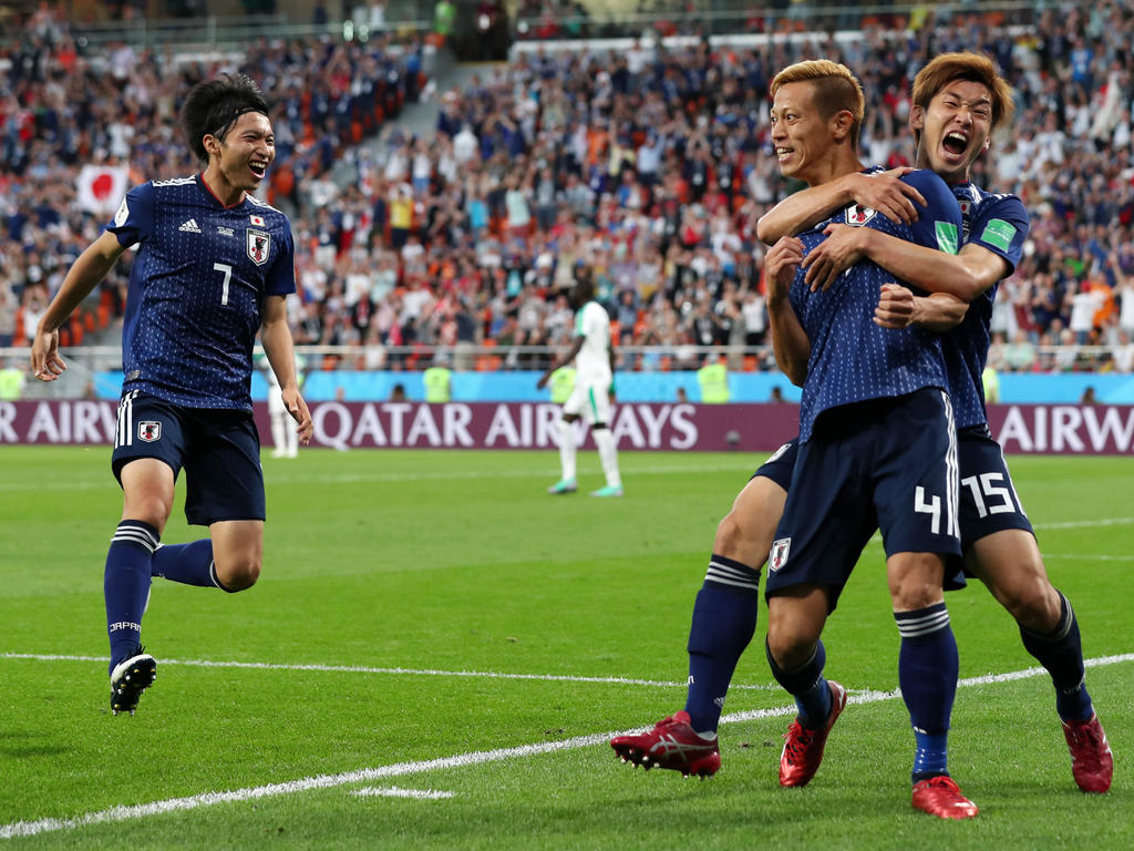 Honda salvó un punto a Japón diez minuto antes del final del partido. (Foto: Getty)