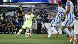 Messi jugó su partido número 700 en Leganés. (Foto: Getty)