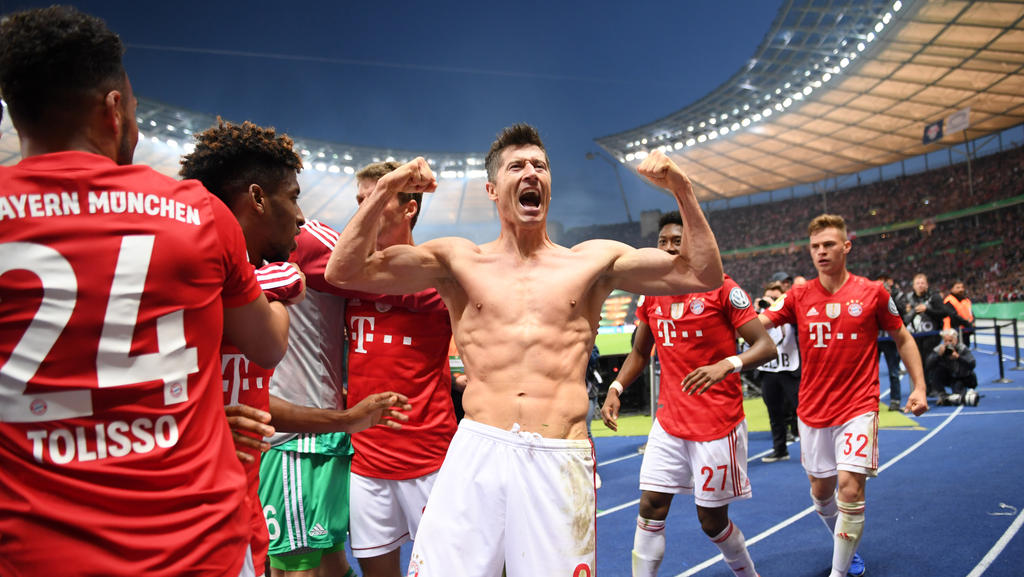 Robert Lewandowski hat den FC Bayern mit einem Doppelpack zum Titel geschossen