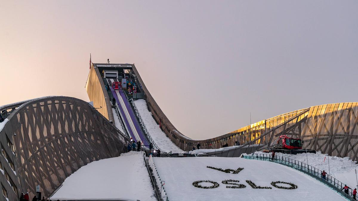 Keine Zuschauer am Holmenkollen in Oslo Keine Zuschauer am Holmenkollen in Oslo