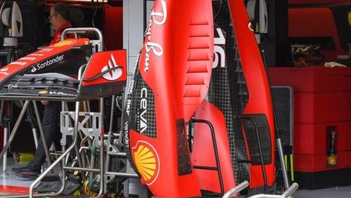 Das neueste Update für den Ferrari SF-23: Neue Seitenkästen in Barcelona