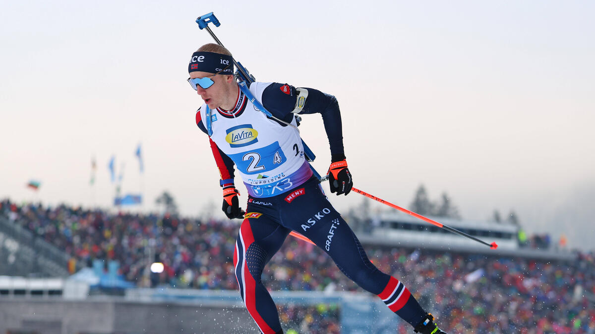 Johannes Thingnes Bö wurde Dritter im Massenstart von Ruhpolding