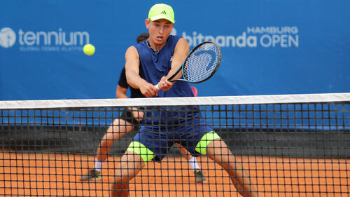 Tennis-Juwel Justin Engel zeigte positive Ansätze