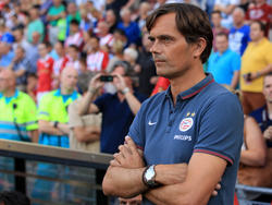 PSV-Coach Phillip Cocu fordert von seiner Mannschaft einen klaren Sieg in St. Pölten