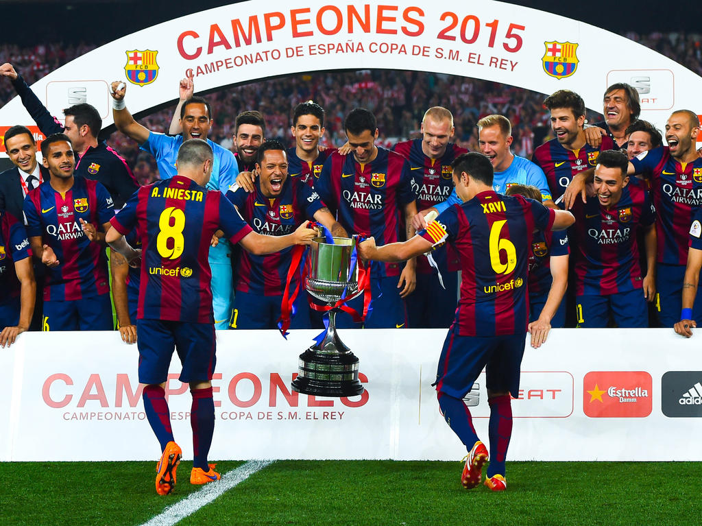 Barcelona se coronó campeón de la Copa del Rey ganando al Athletic por 1-3. (Foto: Getty)