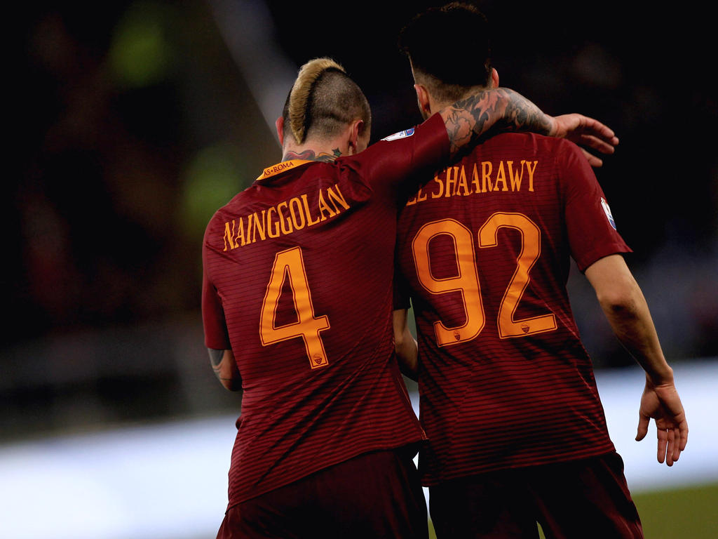 Radja Nainggolan y Stephan El Shaarawy marcaron en la goleada de la Roma. (Foto: Getty)