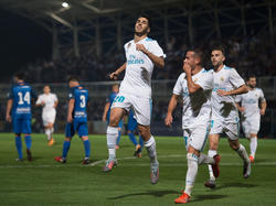 Marco Asensio convirtió el primer penalti en el campo del Fuenlabrada. (Foto: Getty)