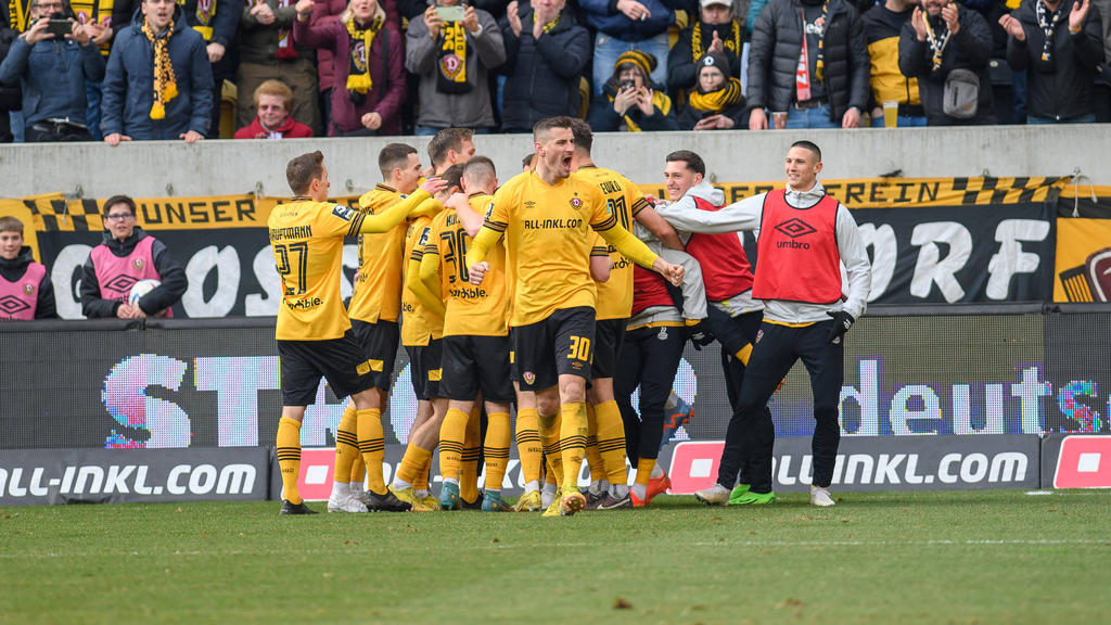 Dynamo Dresden erzielte sieben Treffer gegen den HFC