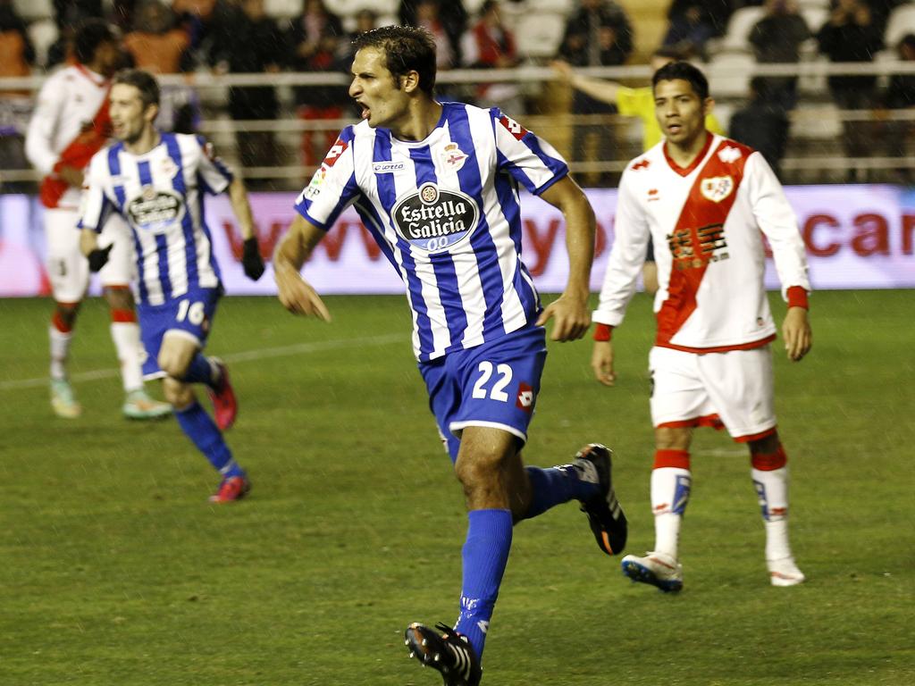 El costarricense Borges hizo el primer gol de la tarde en Vallecas. (Foto: Imago)