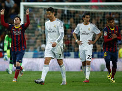 Lionel Messi (l.) drückte dem Clásico zuletzt häufig seinen Stempel auf