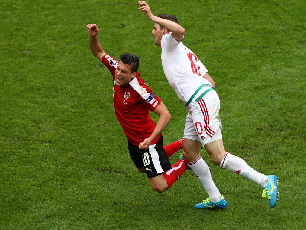 Zlatko Junuzović wurde von den Ungarn hart angegangen Zlatko Junuzović wurde von den Ungarn hart angegangen