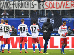 Die HSV-Fans waren nicht gerade gut auf ihre Spieler zu sprechen