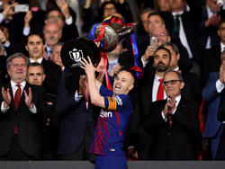 Andrés Iniesta gewann mit Barcelona die Copa del Rey
