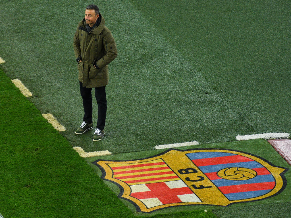 Luis Enrique no paró quieto en la zona técnica del Camp Nou. (Foto: Getty)