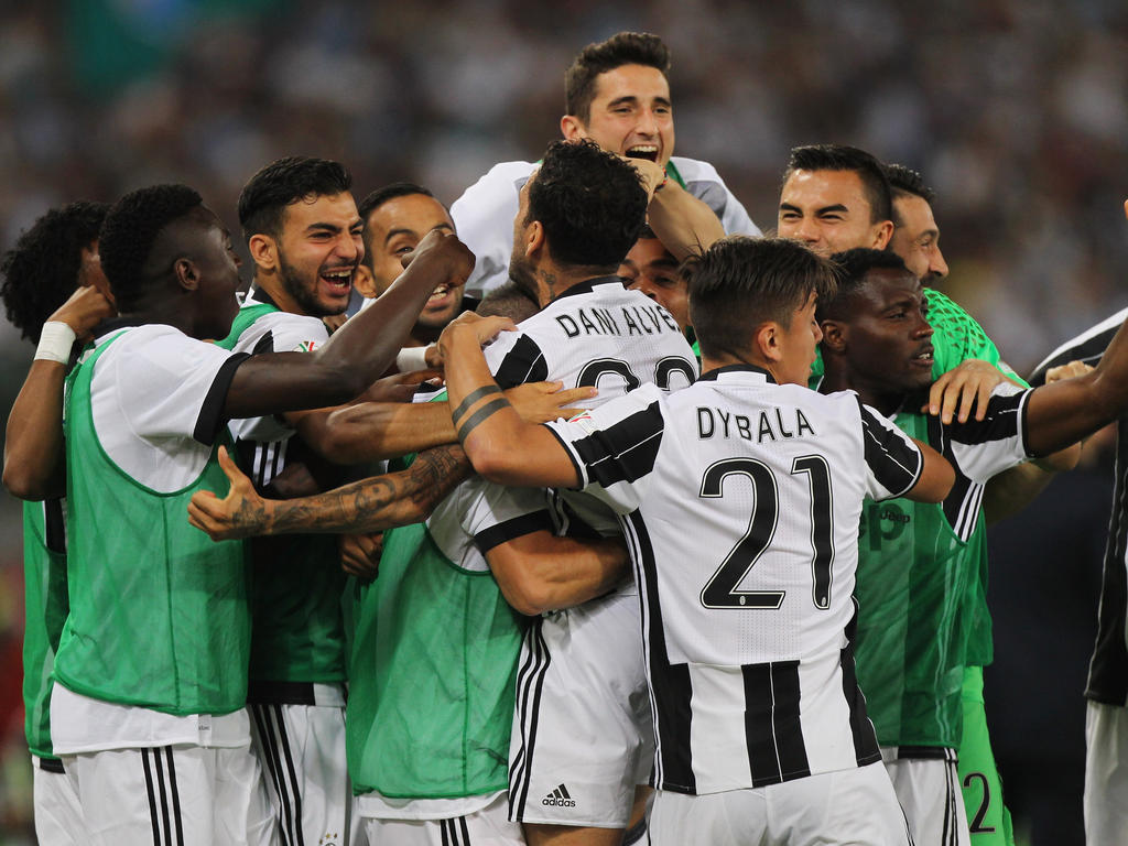 La Juventus celebra en el Olímpico de Roma (Foto: Getty)