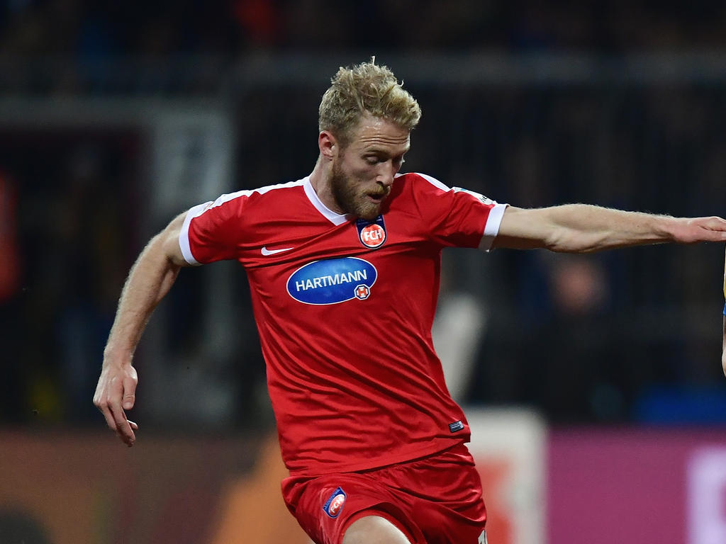 Sebastian Griesbeck vom 1. FC Heidenheim besorgte die Vorarbeit zum 1:0-Siegtreffer