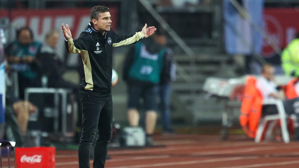 Der Nürnberger Trainer Robert Klauß bekommt Rückendeckung Der Nürnberger Trainer Robert Klauß bekommt Rückendeckung