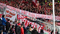 Anti-Hopp-Spruchband der Ultras des FC Bayern