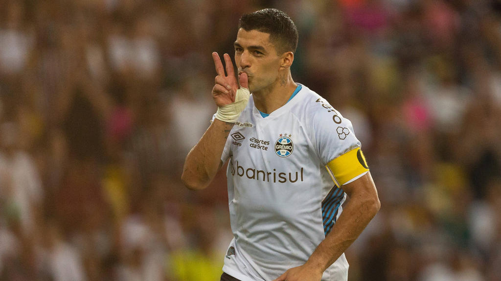 Luis Suarez scored Gremio's game-winning goal in his farewell for