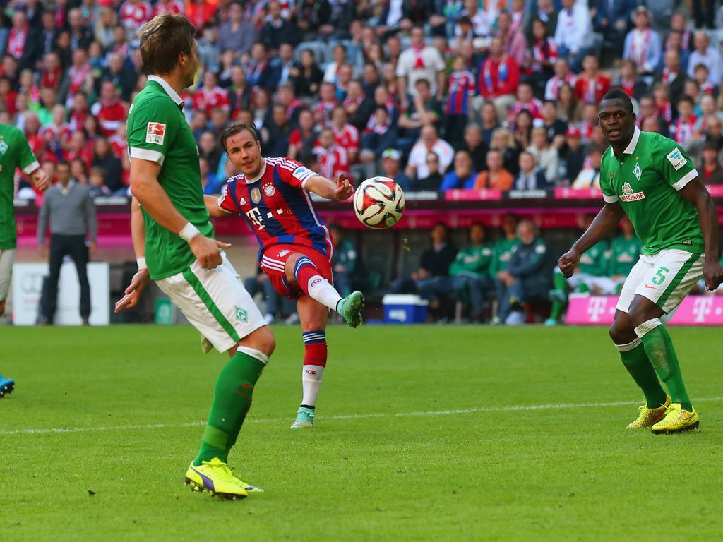 Mario Götze erzielte gegen Bremen bereits seine Saisontreffer fünf und sechs