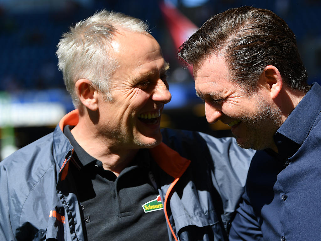 Christian Streich lacht über die Bundestrainer-Gerüchte