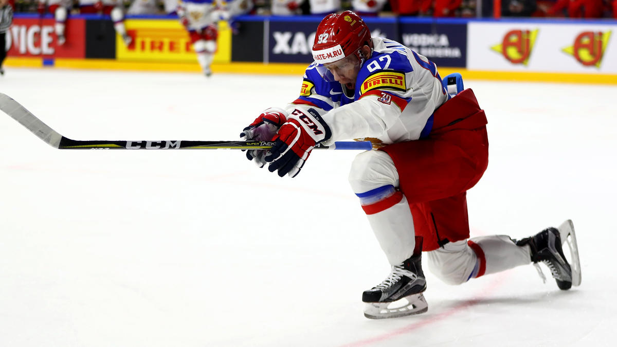 Yevgeni Kuznetsov und die Russen sind der große WM-Favorit Yevgeni Kuznetsov und die Russen sind der große WM-Favorit