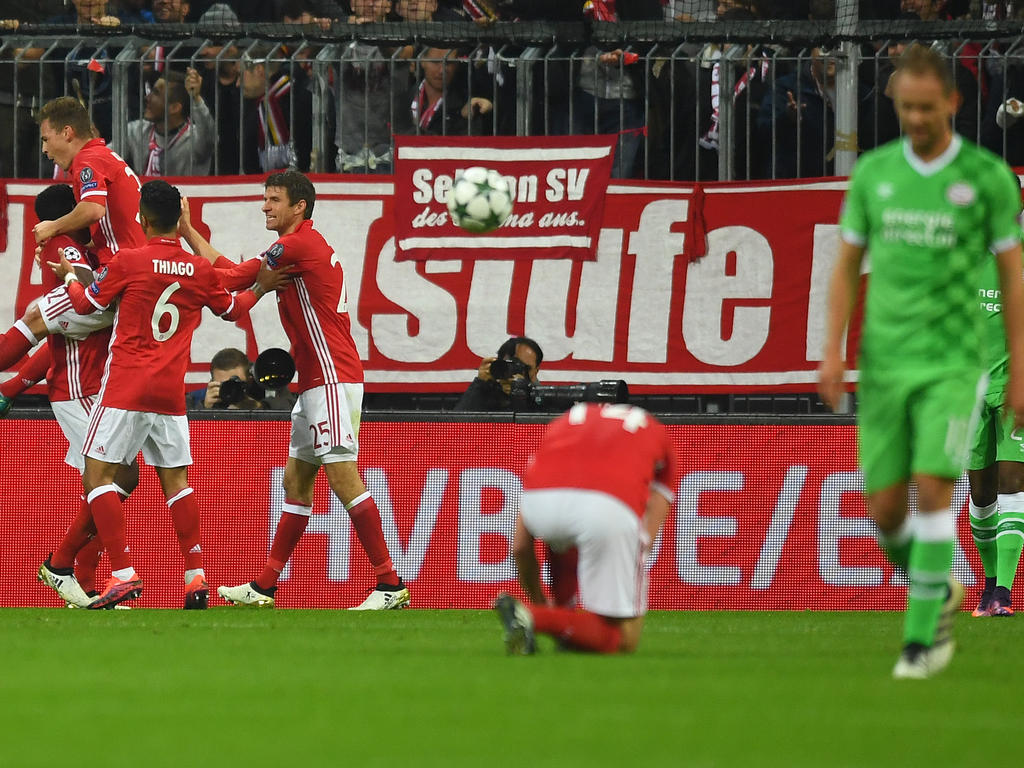 Der FC Bayern feierte einen ungefährdeten 4:1-Sieg gegen PSV Eindhoven