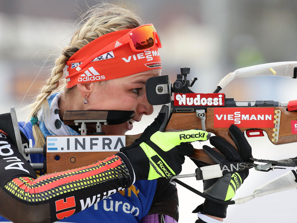 Denise Herrmann wechselte im letzen Jahr vom Langlauf zum Biathlon Denise Herrmann wechselte im letzen Jahr vom Langlauf zum Biathlon