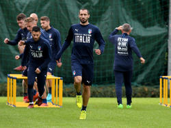 Chiellini en un entrenamiento con Italia. (Foto: Getty)