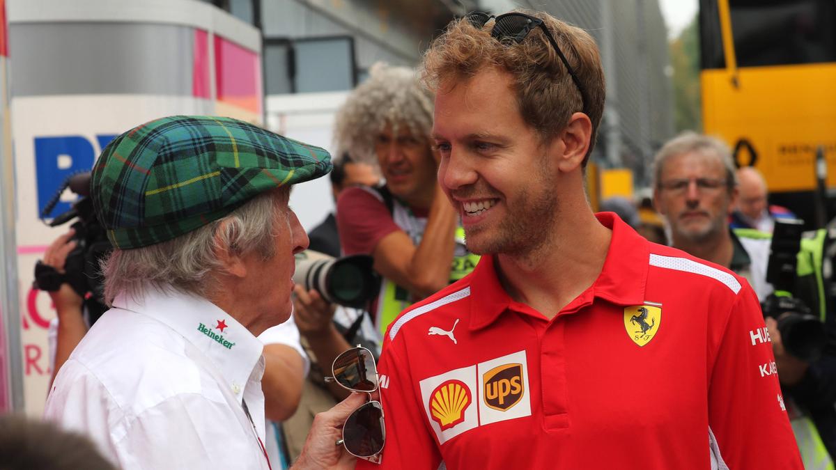 Jackie Stewart (li.) hat sich zur Zukunft von Vettel und Hamilton geäußert Jackie Stewart (li.) hat sich zur Zukunft von Vettel und Hamilton geäußert