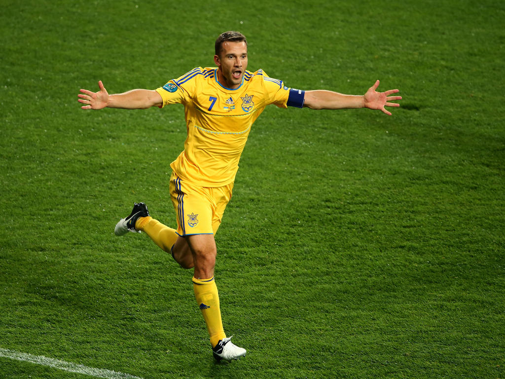 Shevchenko, máximo goleador de la historia de la selección ucraniana. (Foto: Getty)