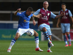 Stephen Ireland (r.) spielte seit Frühjahr 2011 für Aston Villa