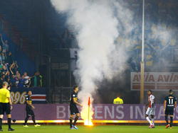 Ongeregeldheden tijdens NAC Breda - Willem II. (19-09-2014). 