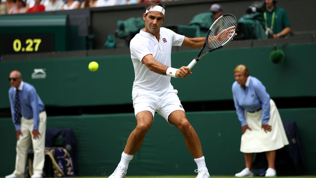 Roger Federer steht in der dritten Runde von Wimbledon