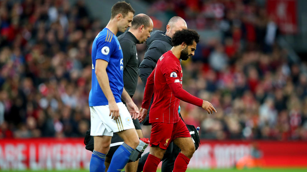 Mo Salah musste gegen Leicester vorzeitig vom Platz