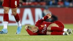 Liverpools Fabinho (r.) hat sich im Champions-League-Spiel gegen den SSC Neapel verletzt