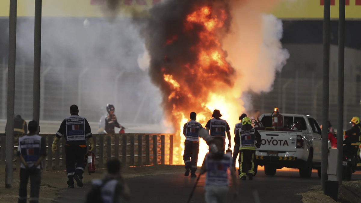 Der Unfall wurde erst gezeigt, als klar war, dass es Romain Grosjean gut geht Der Unfall wurde erst gezeigt, als klar war, dass es Romain Grosjean gut geht