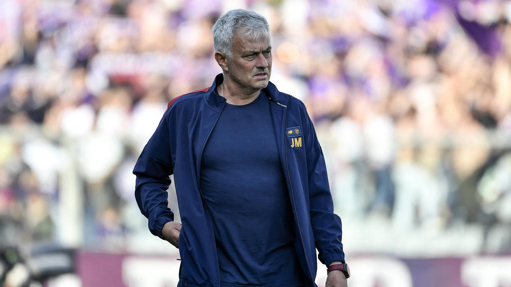 Roms Trainer José Mourinho war nach dem verlorenen Europa-League-Finale enttäuscht